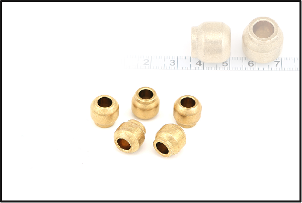Spherical copper based oil bearing